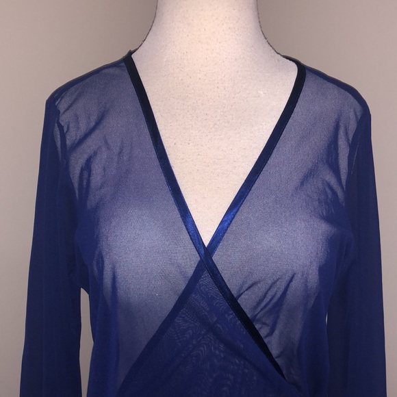 Frederick’s of Hollywood sheer blue robe, size L - Picture 1 of 14